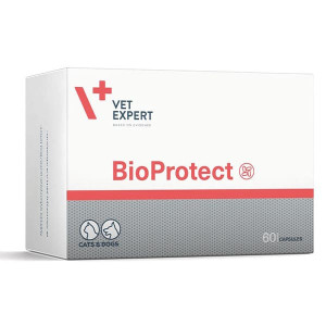 VETEXPERT BIOPROTECT papildbarība suņiem, kaķiem Probiotikas, prebiotikas N60